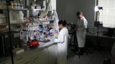 Film crew shooting in our labs